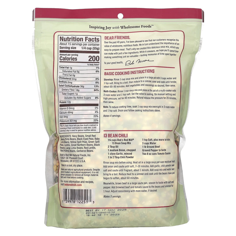 13 Bean Soup Mix 29 Oz Pkg