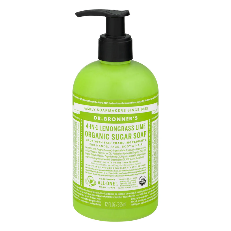 Lemongrass Lime Sugar Pump Soap - 12 Oz