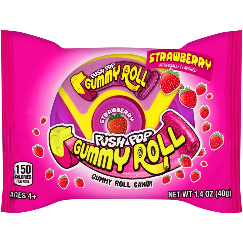 Gummy Roll Candy, Assorted Flavors, Regular Size, 1.4Oz, 1 Count