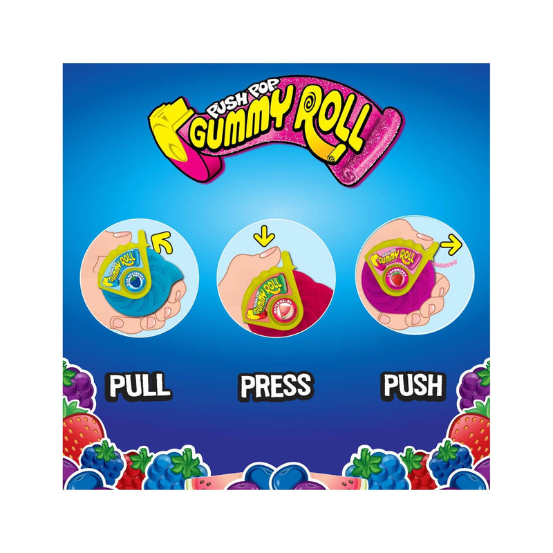 Gummy Roll Candy, Assorted Flavors, Regular Size, 1.4Oz, 1 Count