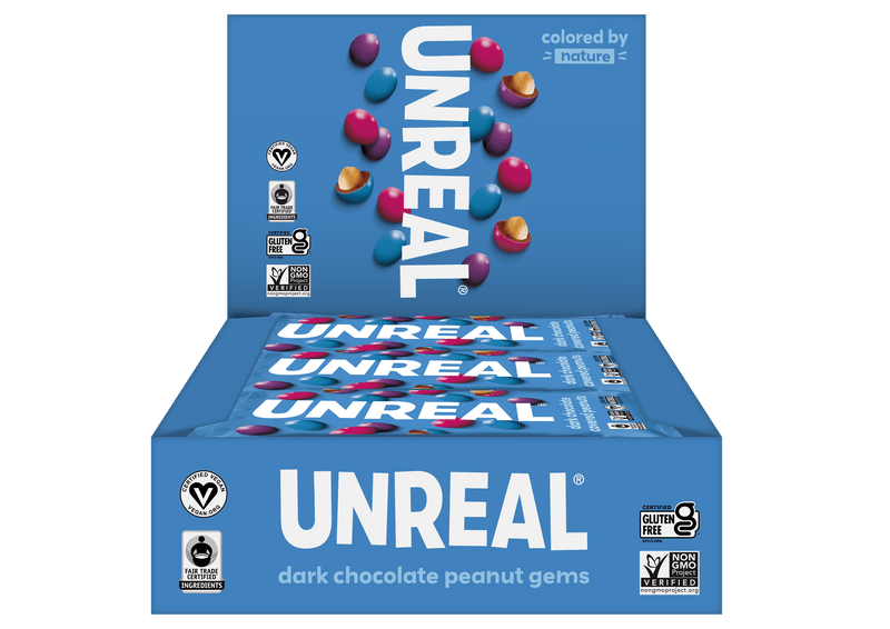 Dark Chocolate Covered Peanut Gems, 1.5 Oz Bag