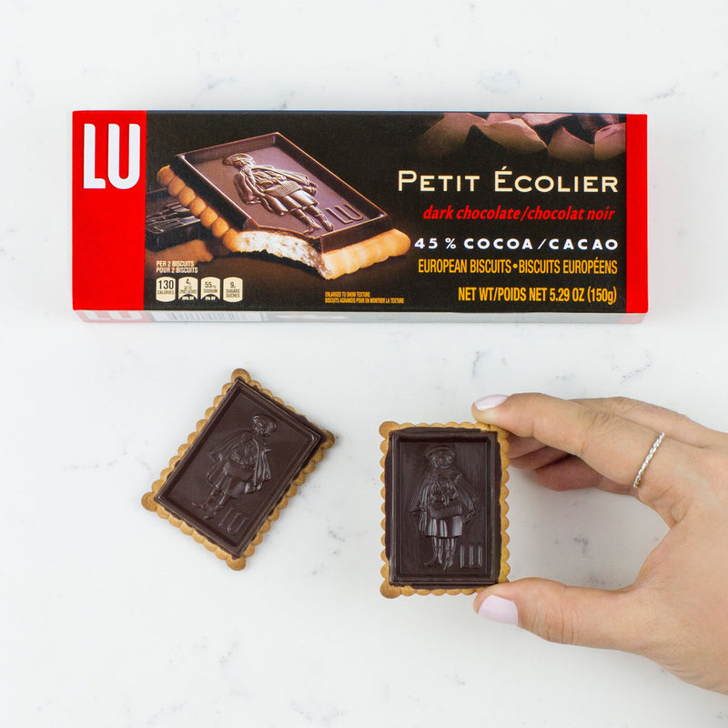 Petit Ecolier European Dark Chocolate Biscuit Cookies, 45% Cocoa, 5.3 Oz