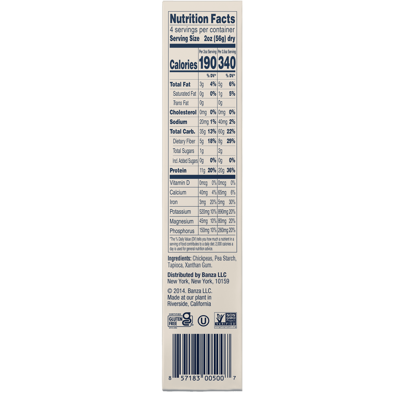 Elbows Pasta - Gluten Free, High Protein, and Lower Carb Shelf-Stable Pasta, 8Oz