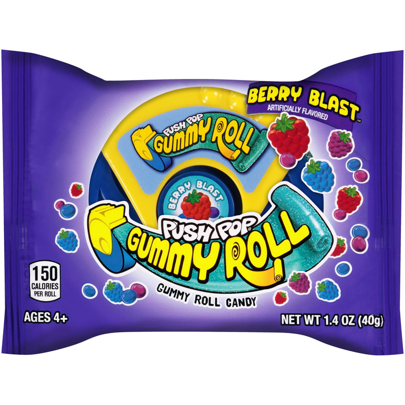 Gummy Roll Candy, Assorted Flavors, Regular Size, 1.4Oz, 1 Count