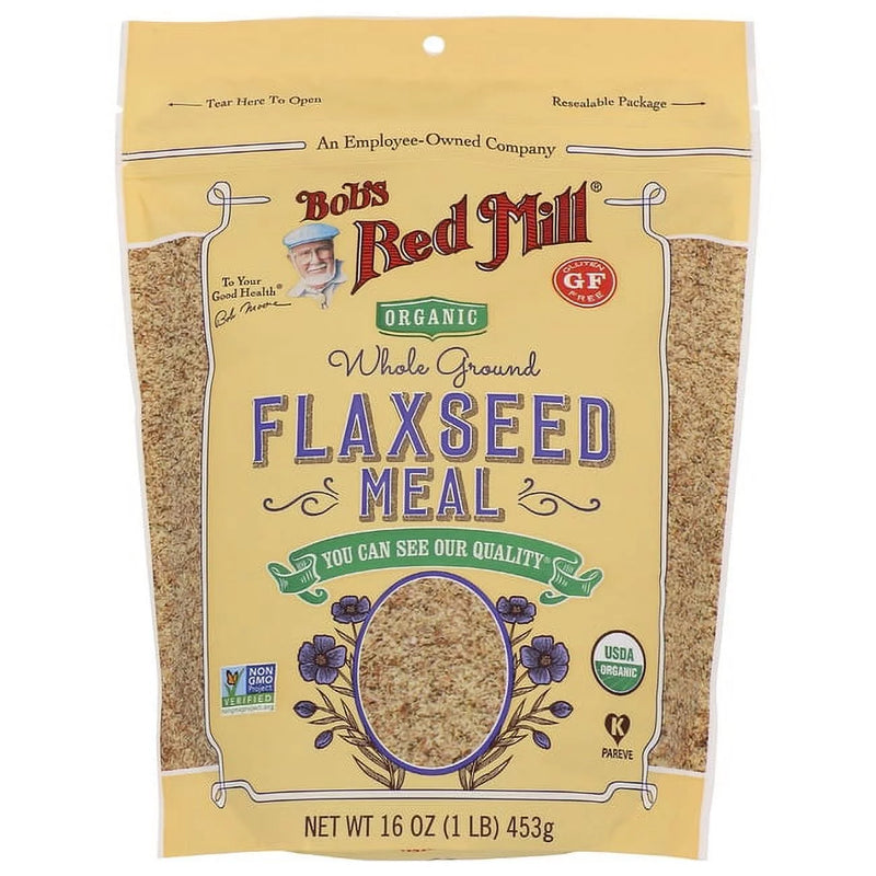 Organic Brown Flaxseed Meal, 16 Oz