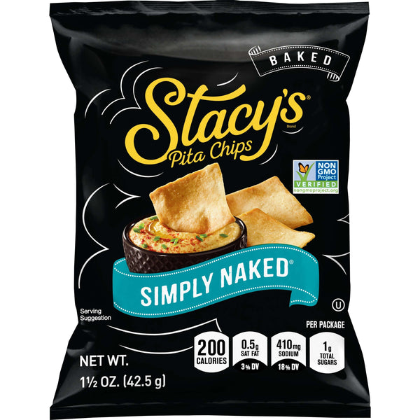 Simply Naked Baked Pita Chips Snack Chips, 1.5 Oz. Bag