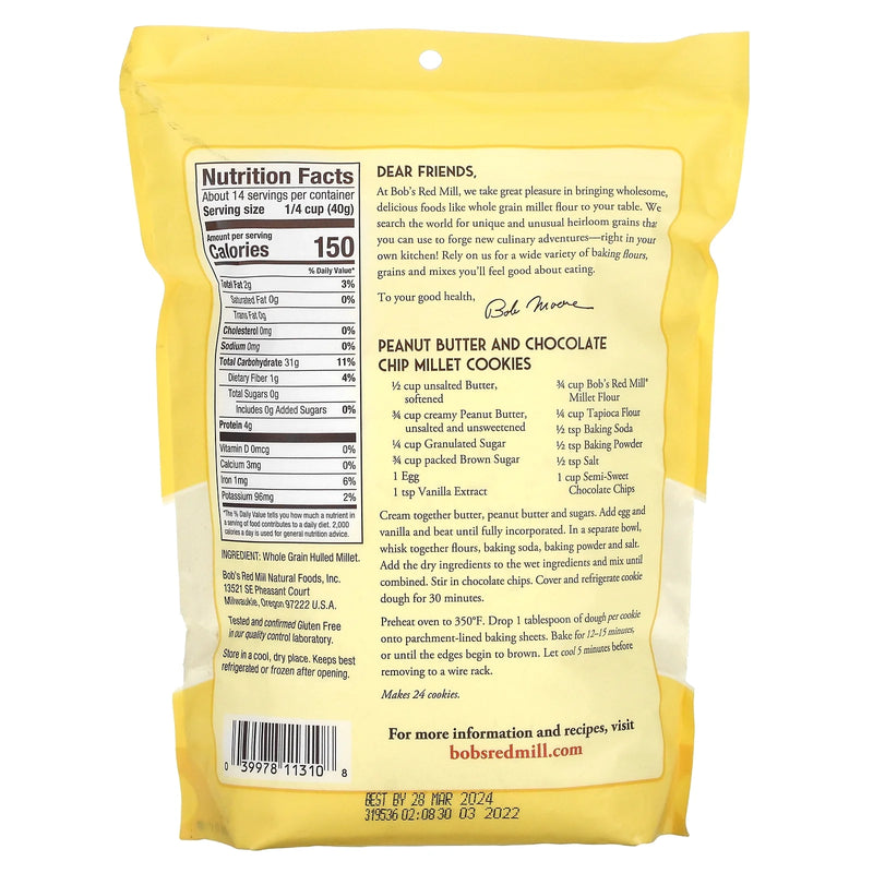 Millet Flour, 20 Oz