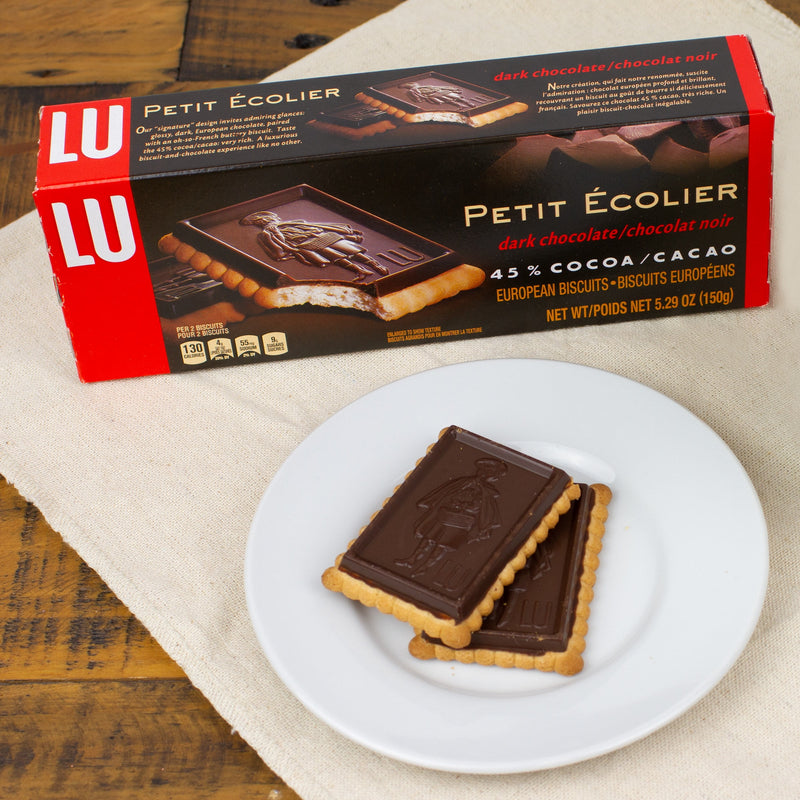 Petit Ecolier European Dark Chocolate Biscuit Cookies, 45% Cocoa, 5.3 Oz