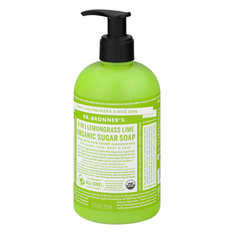 Lemongrass Lime Sugar Pump Soap - 12 Oz