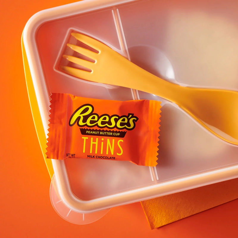 Thins Milk Chocolate Peanut Butter Cups Candy, Bag 3.1 Oz