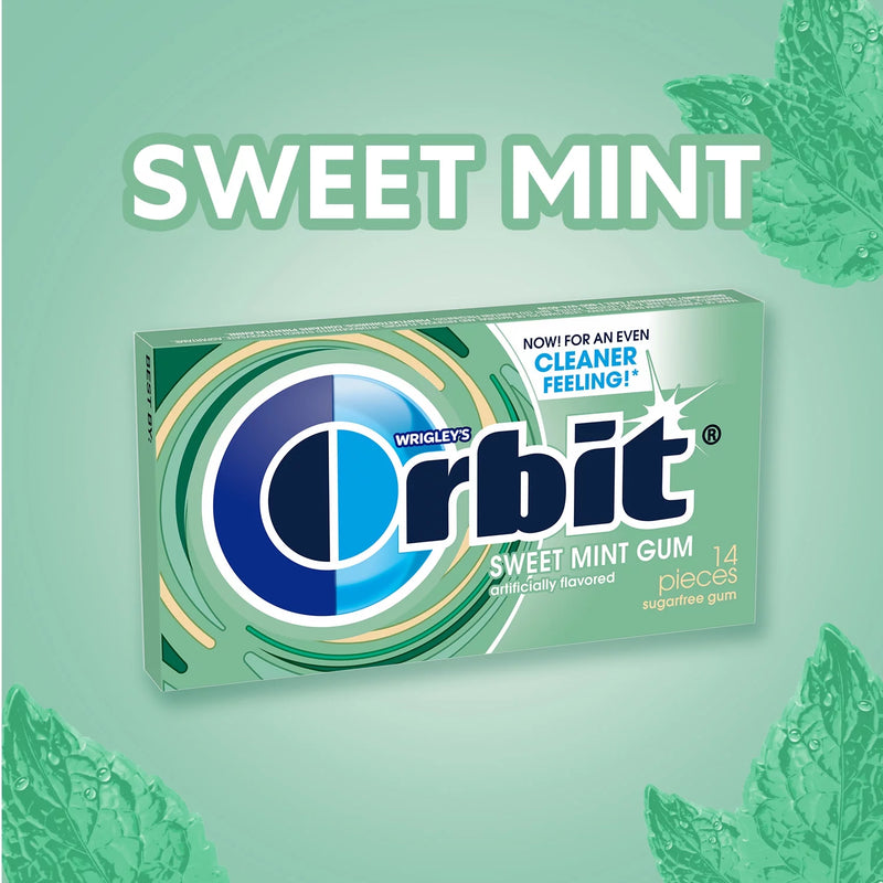 Gum Sweet Mint Sugar Free Chewing Gum, Single Pack - 14 Piece